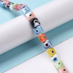 Handmade Porcelain Ceramic Beads Strands&nbsp;LAMP-B021-06C