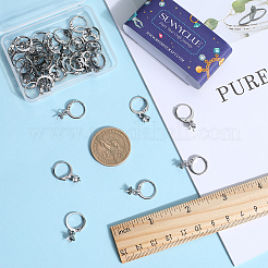 40Pcs 304 Stainless Steel Leverback Earring Findings&nbsp;STAS-SC0006-49
