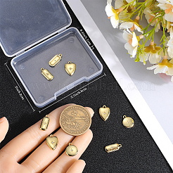 12PCS 3Style Brass Micro Pave Cubic Zirconia Charms&nbsp;ZIRC-BBC0002-53