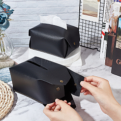 Foldable PVC Imitation Leather Tissue Storage Bags&nbsp;ABAG-WH0005-73E