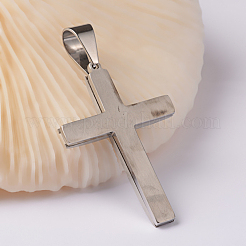 Tarnish Resistant 304 Stainless Steel Cross Big Pendants&nbsp;STAS-I043-04
