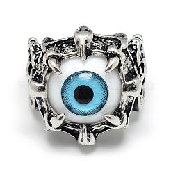 Alloy Resin Finger Rings&nbsp;RJEW-S038-114B-18mm