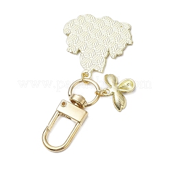 Rabbit Bees Alloy Enamel Pendant Decorations&nbsp;HJEW-JM02701-01