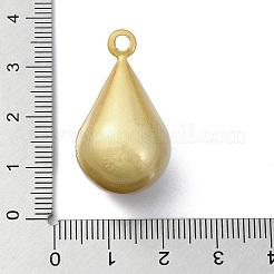 真鍮製ベルペンダント  水琴鈴(すいきんすず)  ティアドロップチャーム  ゴールド  30.5x17~17.5mm  穴：2.8mm&nbsp;KK-K359-02D