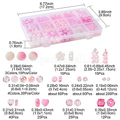 DIY ビーズペンダント用アクリルビーズ  ミックスカラー  4~20.5x4~12.5mm  穴：1.2~2mm&nbsp;OACR-FS0001-56