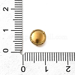 304ステンレススチールビーズ  イオンプレーティング（ip）  フラットラウンド  ゴールドカラー  7.5x3mm  穴：1.8mm&nbsp;STAS-Z160-33G