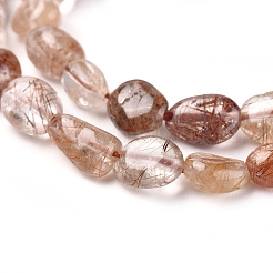 Natural Rutilated Quartz Beads Strands&nbsp;G-L478-47