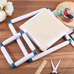 3 Stes 3 Styles Plastic Cross Stitch Embroidery Hoops&nbsp;DIY-CP0012-44A