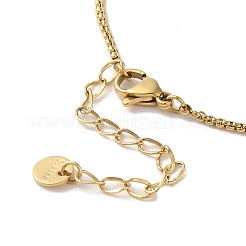 PVD Vacuum Plating 304 Stainless Steel Box Chain Necklaces&nbsp;NJEW-C045-04G