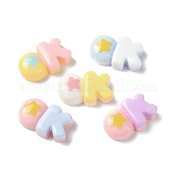Opaque Resin Cabochons&nbsp;CRES-F030-01L