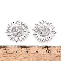 304 Stainless Steel Sunflower Pendants&nbsp;STAS-T069-44S