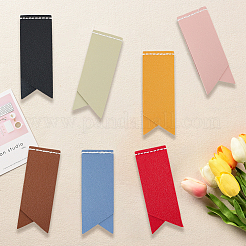 7Pcs 7 Colors PU Leather Bookmarks&nbsp;AJEW-CL0001-21