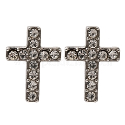 304 Stainless Steel Cross Stud Earrings&nbsp;EJEW-C099-10P