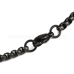 304 Stainless Steel Box Chain Necklaces&nbsp;STAS-O099-23AS-1