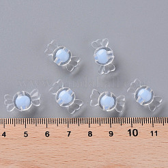 透明なアクリルビーズ  二層ビーズ  キャンディ  コーンフラワーブルー  9x17x8.5mm  穴：2mm  約800個/417g&nbsp;LS-TACR-S152-03A-SS2113