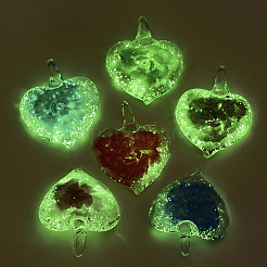 Luminous Handmade Lampwork Pendants&nbsp;LAMP-S189-04-B
