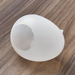 ハートDIYシリコンモールド  ローソク足作り用  UVレジン用  エポキシ樹脂金型製作  ホワイト  64x86x70mm  内径：39mm&nbsp;LS-DIY-A059-09