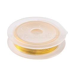 Round Copper Wire for Jewelry Making&nbsp;CWIR-WH0001-0.4mm-05-1