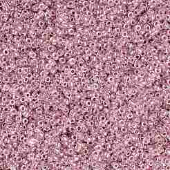 TOHOラウンドシードビーズ  日本製シードビーズ  （771)内側カラーabクリスタル/ストロベリーライニング  15/0  1.5mm  穴：0.7mm  約15000個/50g&nbsp;SEED-XTR15-0771