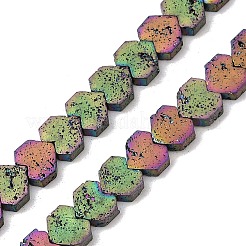 Electroplated Natural Lava Rock Beads Strands&nbsp;G-K388-04A-04