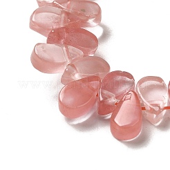 Cherry Quartz Glass Beads Strands&nbsp;G-B064-B49