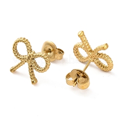 Ion Plating(IP) 304 Stainless Steel Stud Earrings&nbsp;EJEW-G395-20G