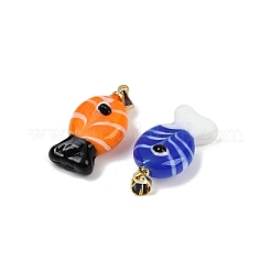Handmade Lampwork Pendants&nbsp;LAMP-A007-01G-02