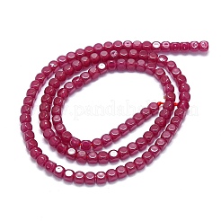 Lab Grown Red Corundum Beads Strands&nbsp;G-G106-N01-01-1