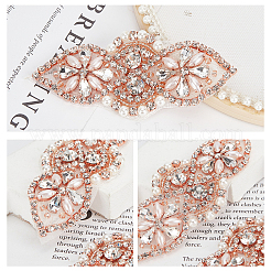 Alloy Glass Rhinestone Cloth Cabochons&nbsp;DIY-WH0265-46RG