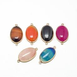 Natural Agate Links connectors&nbsp;G-Q494-22