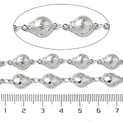 304ステンレススチール昆虫リンクチェーン  ハンダ付け  スプールで  ステンレス鋼色  15x8.5x3mm&nbsp;CHS-U004-01B-P