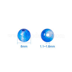 Baking Paint Crackle Glass Bead&nbsp;CCG-PH0002-8mm-02