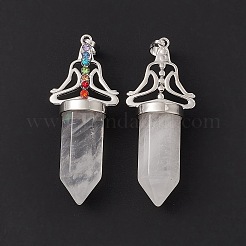 Natural Quartz Crystal Big Pointed Pendants&nbsp;G-I342-01P-12