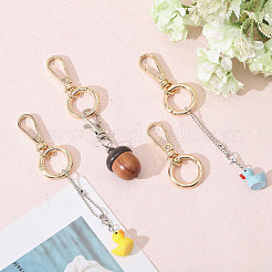 Alloy Swivel Lobster Claw Clasps & Spring Gate Rings&nbsp;HJEW-CA00006-02