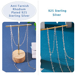 スターリングシルバーのハートリンクチェーン925個  ハンダ付け  プラチナ  3x4x0.5mm&nbsp;STER-TA0001-35