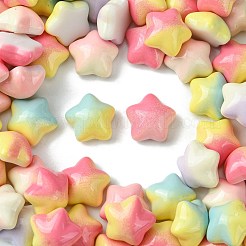 Gradient Color Opaque Resin Cabochons&nbsp;RESI-CJ0003-66