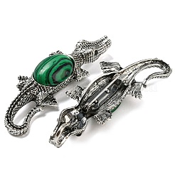 Dual-use Items Alloy Crocodile Brooch&nbsp;JEWB-C026-01H-AS