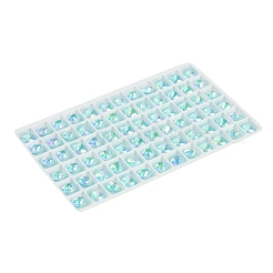 Pointed Back Glass Rhinestone Cabochons&nbsp;GGLA-S003-03E