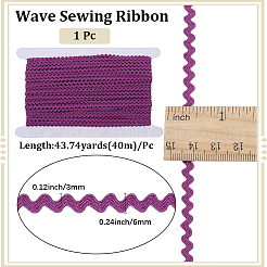40M Polyester Wavy Fringe Trim Ribbon&nbsp;OCOR-GF0004-39J