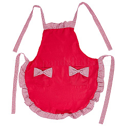 1Pcs Polyester Bowknot Kitchen Apron&nbsp;AJEW-BM0001-51