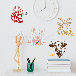 1 Set PET Hollow Out Drawing Painting Stencils&nbsp;DIY-MA0003-15