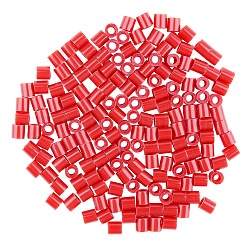 子供用1箱5mmメルティビーズpediyヒューズビーズリフィル  チューブ  レッド  5x5mm  穴：3mm  約500個/箱&nbsp;DIY-X0047-84-B