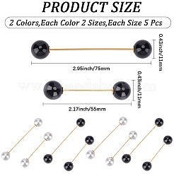 10Bags 2 Colors Alloy Kilt Pins for Clothes&nbsp;JEWB-CY0001-07