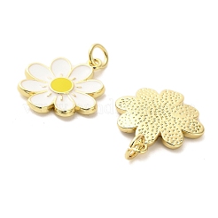Brass Enamel Pendants&nbsp;KK-M324-10G