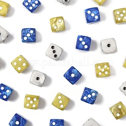 30 個 3 色不透明アクリルビーズ  サイコロ  穴なし/ドリルなし  ミックスカラー  15.5x15.5x15.5mm  10個/カラー&nbsp;MACR-FS0002-30