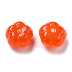 Autumn Theme Transparent Glass Beads&nbsp;GLAA-P049-A06