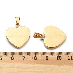 Ion Plating(IP) Fashionable 304 Stainless Steel Stamping Blank Tag Pendants&nbsp;X-STAS-J002B-01G