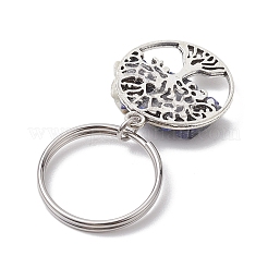 7Pcs Natural & Synthetic Mixed Stone Tree of Life Keychains&nbsp;KEYC-JKC01369