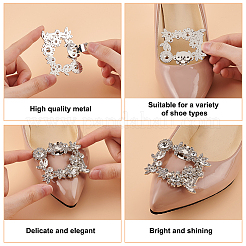 4Pcs 2 Colors Glass Rhinestone Shoe Decoration&nbsp;FIND-GO0002-28