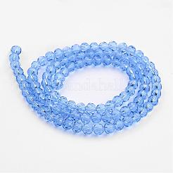Transparent Glass Bead Strands&nbsp;GLAA-G013-6mm-25